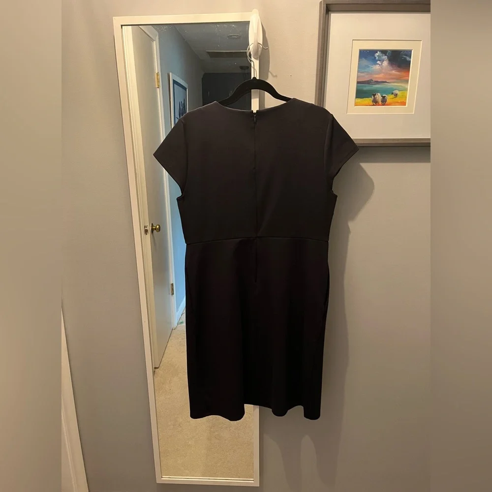 Lands' End Classic Navy Midi Dress - Picture 3 of 4